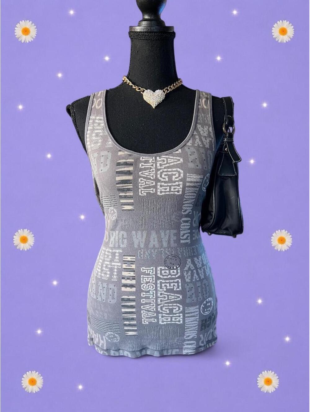 Vintage Y2K Arizona indie sleaze festival grunge beach tank top size medium 🤍